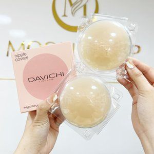 Davichi2 Pairs Silicone Nipple Covers Women's Reusable Adhesive Invisible Nipple